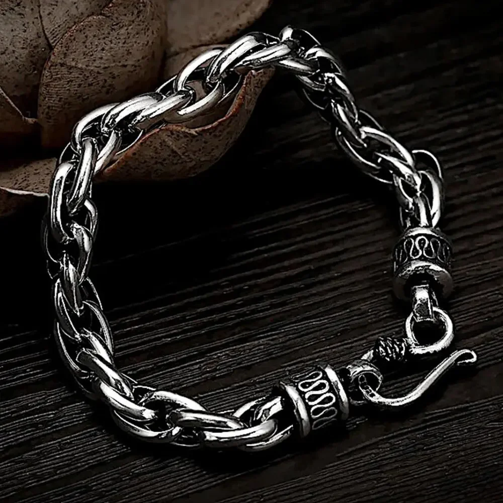 STAINLESS STEEL 10” BRAIDED BRACELET CUSTOMIZED BRACELET